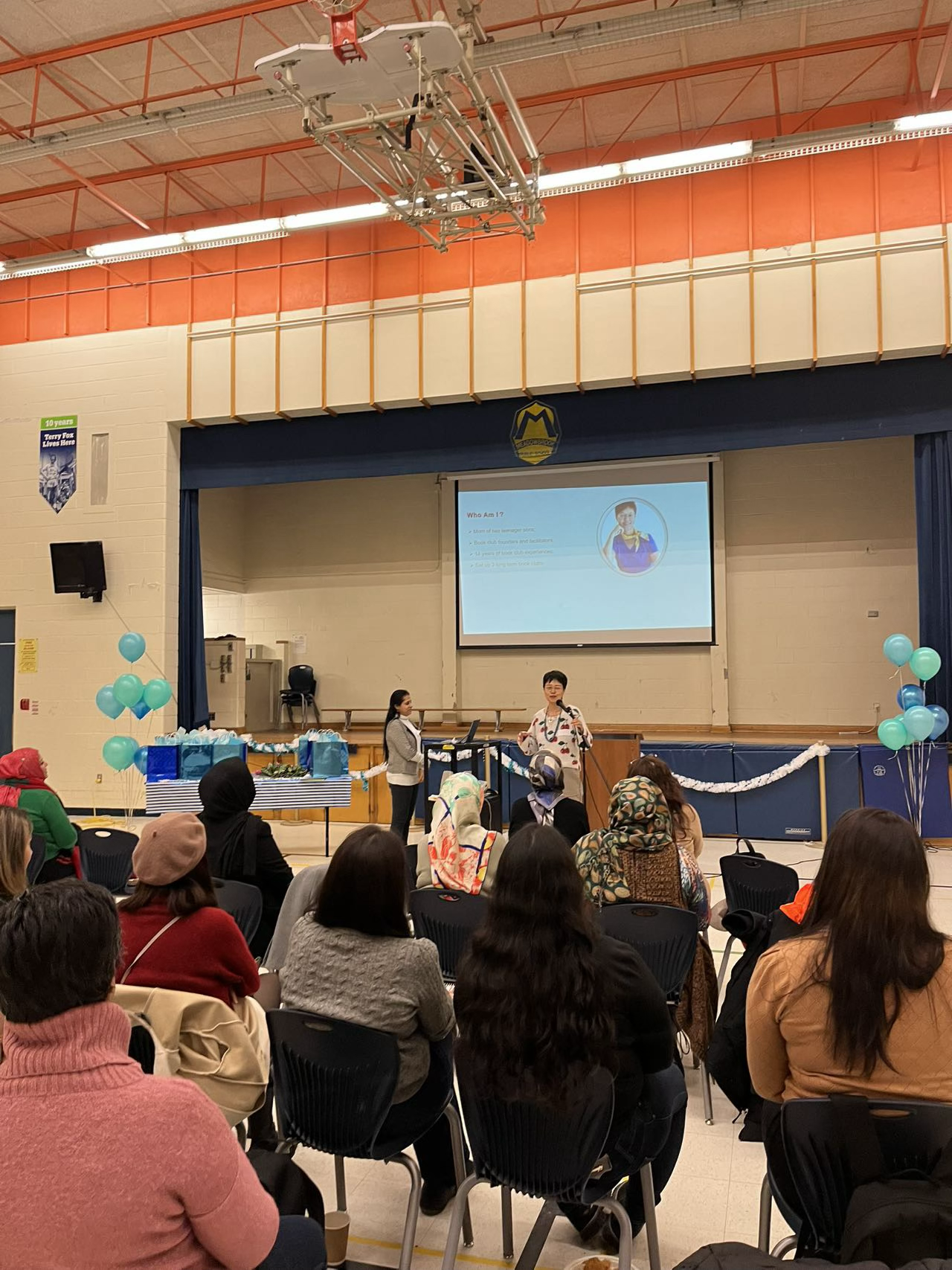Stella participating as a volunteer in Spring Fair press release event